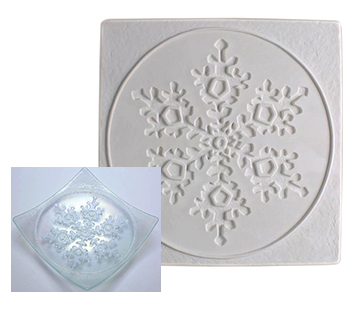 Textured Fusing Tile - Large Snowflake
